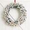 36"D Oversized Pre-Lit Snow Flocked Christmas Wreath and Matched 2pk 9ft Garland Set with Timer